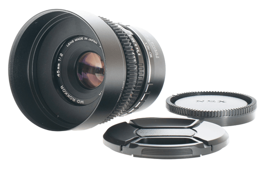 Minolta MD Rokkor 45mm F2 Cine Mod Lens w/ Anamorphic Bokeh For Sony E-mount! - TerPhoto Store