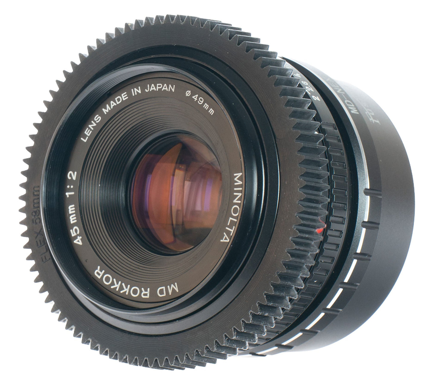 Minolta MD Rokkor 45mm F2 Cine Mod Lens w/ Anamorphic Bokeh For Sony E-mount! - TerPhoto Store