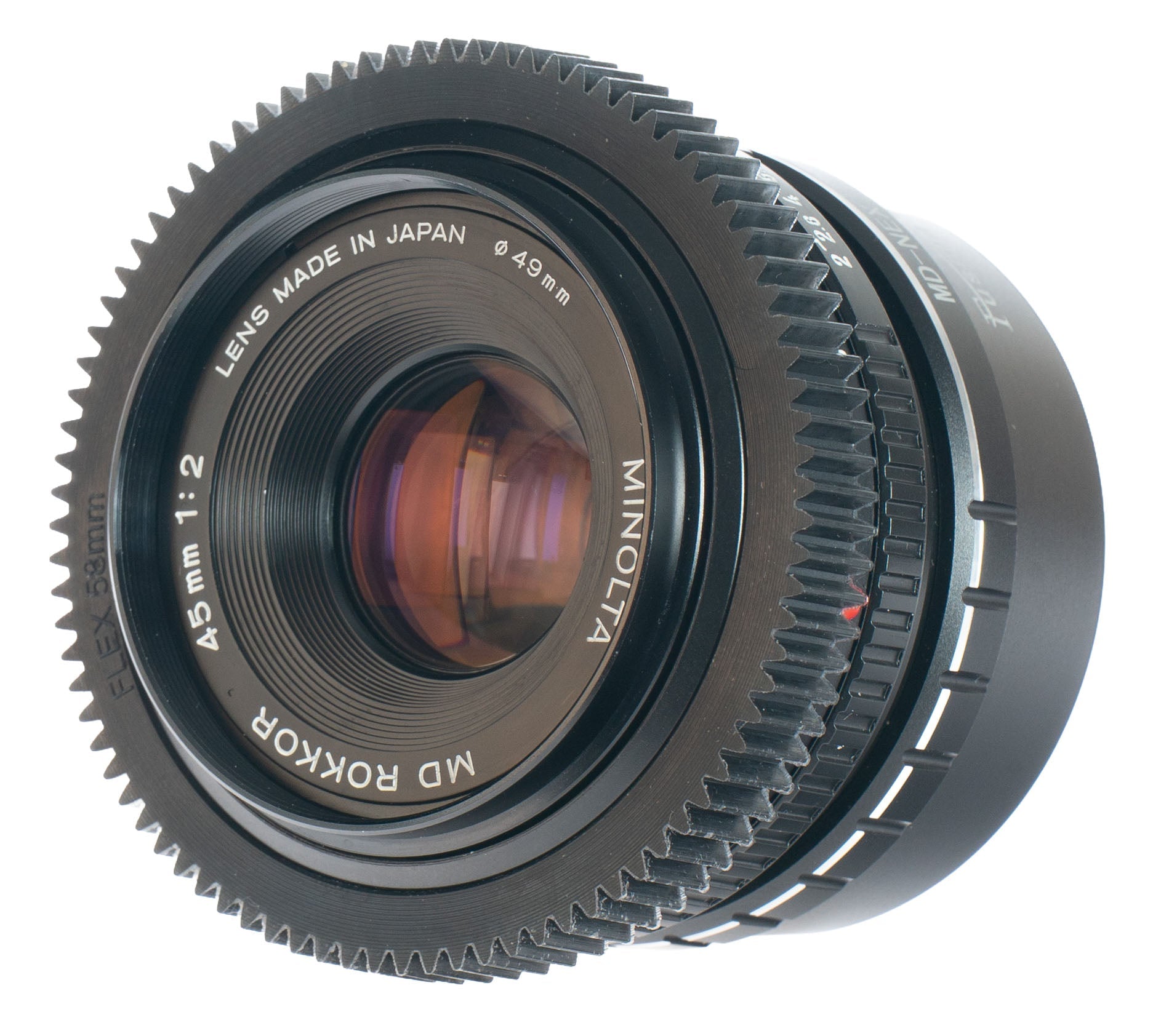 Minolta MD Rokkor 45mm F2 Cine Mod Lens w/ Anamorphic Bokeh For Sony E-mount! - TerPhoto Store