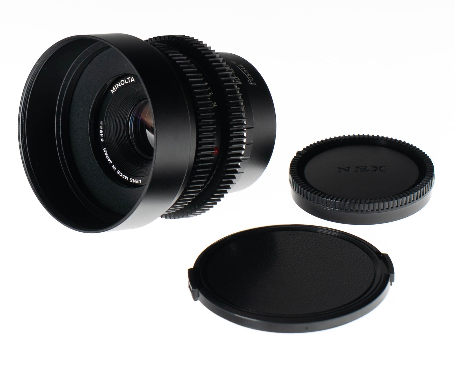 Minolta MD Rokkor 45mm F2 Cine Mod Lens w/ Anamorphic Bokeh For Sony E - mount! - TerPhoto Store