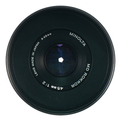 Minolta MD Rokkor 45mm F2 Cine Mod Lens w/ Anamorphic Bokeh For Sony E-mount! - TerPhoto Store