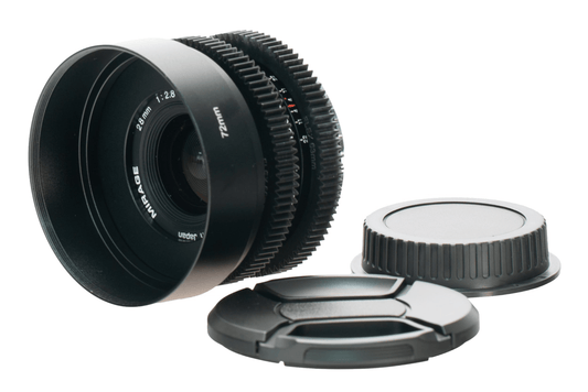 Mirage MC Macro 28mm F2.8 Cine Mod Wide Prime w/ Anamorphic Bokeh | Canon EF - TerPhoto Store