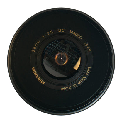 Miranda MC Macro 28mm F2.8 Cine Mod w/ Orange Anamorphic Bokeh & Flare | Sony E! - TerPhoto Store