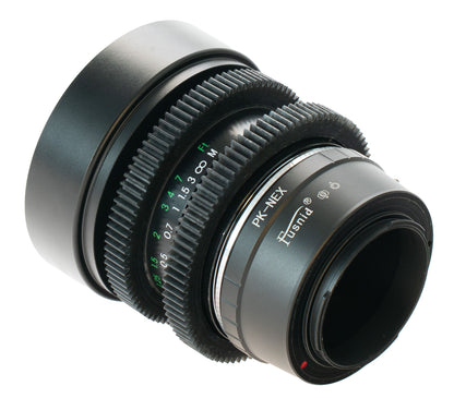 Miranda MC Macro 28mm F2.8 Cine Mod w/ Orange Anamorphic Bokeh & Flare | Sony E! - TerPhoto Store