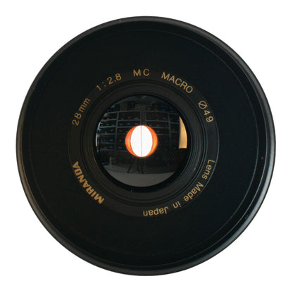 Miranda MC Macro 28mm F2.8 Cine Mod w/ Orange Anamorphic Bokeh & Flare | Sony E! - TerPhoto Store