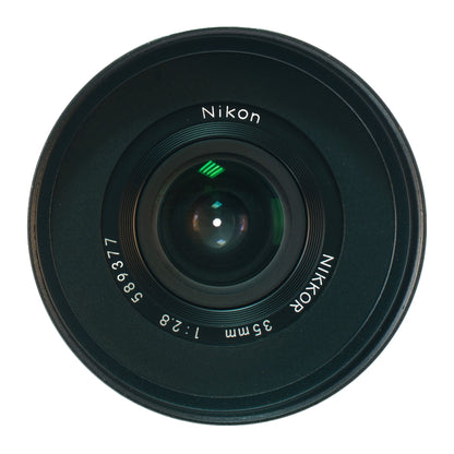 Nikon Nikkor 35mm F2.8 Rare Cine Mod Prime w/ Anamorphic Bokeh | Nikon F (AI-S)! - TerPhoto Store