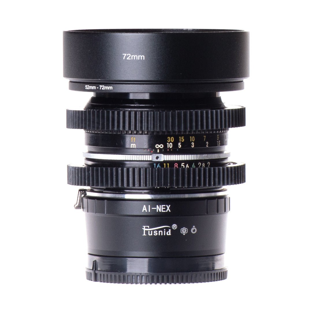 Nikon Nikkor 50mm F2 Cine Mod Prime Portrait Lens | Sony E - mount! - TerPhoto Store