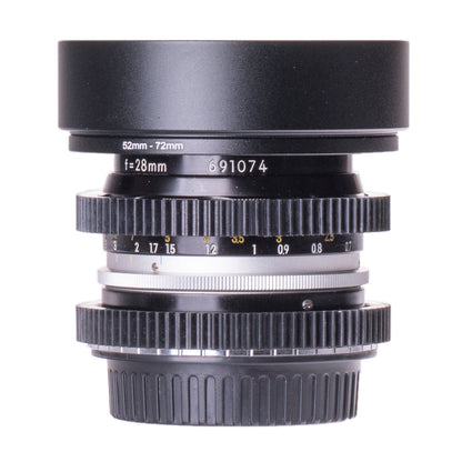 Nikon Nikkor-H Auto 28mm F3.5 Cine Mod Wide Angle Prime Lens | Canon EF mount! - TerPhoto Store