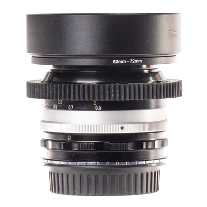 Nikon Nikkor-S.C Auto 50mm F1.4 Cine Mod Lens w/ Anamorphic Bokeh For Canon EF! - TerPhoto Store