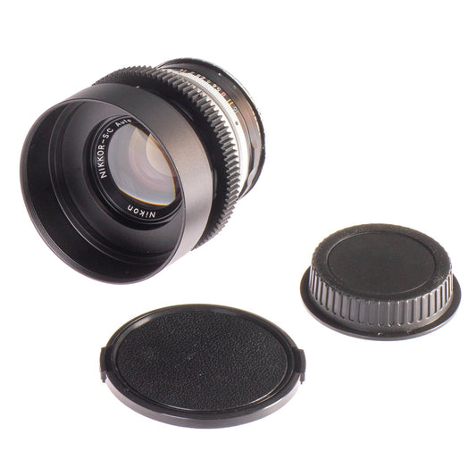 Nikon Nikkor-S.C Auto 50mm F1.4 Cine Mod Lens w/ Anamorphic Bokeh For Canon EF! - TerPhoto Store