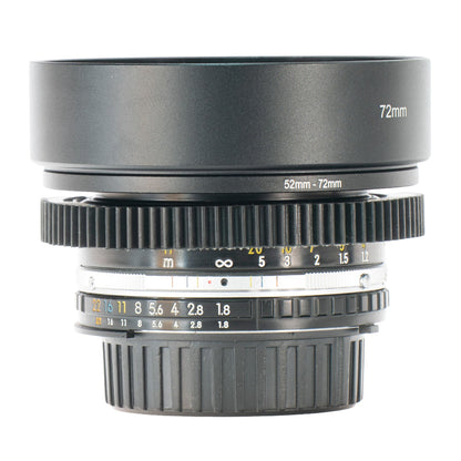 Nikon Series E 50mm F1.8 Cine Mod Vintage Prime Portrait Lens | Nikon F (Ai)! - TerPhoto Store