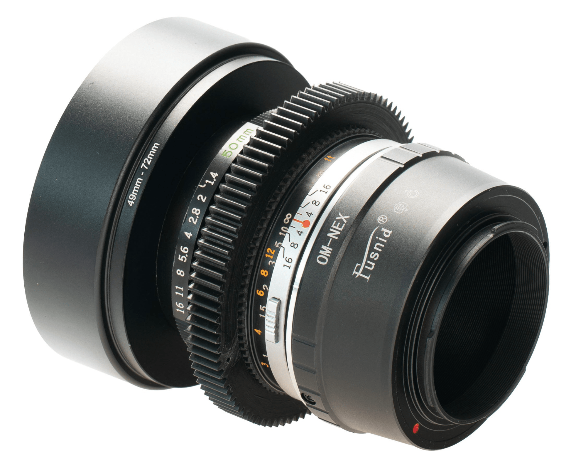 Olympus OM G. Zuiko Auto - S 50mm F1.4 Cine Mod Prime Portrait Lens | Sony E - mount - TerPhoto Store