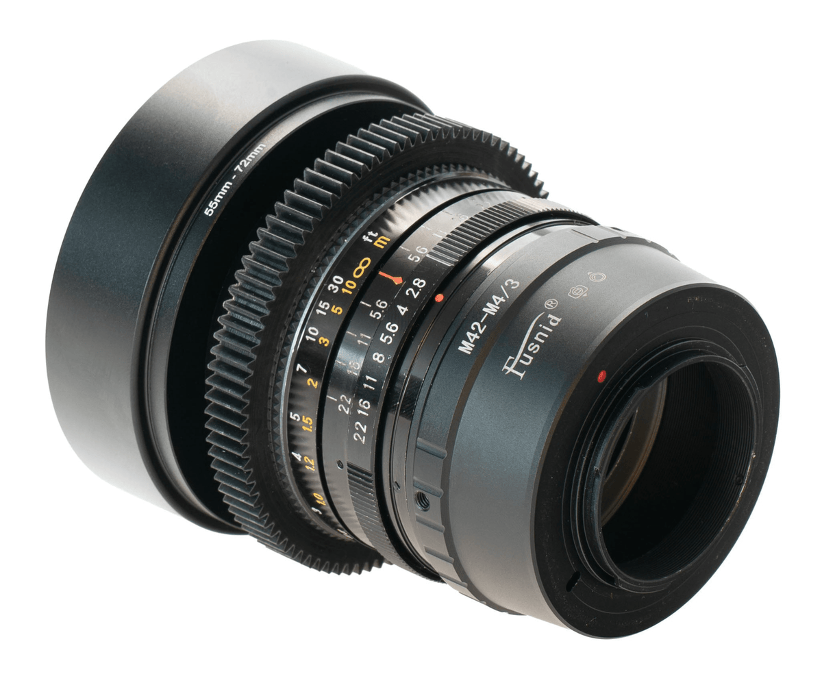 Optomax Auto 35mm F2.8 Cine Mod Lens w/ Neutral Anamorphic Bokeh & Flare | M4/3! - TerPhoto Store