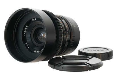 Optomax Auto 35mm F2.8 Cine Mod Lens w/ Neutral Anamorphic Bokeh & Flare | M4/3! - TerPhoto Store
