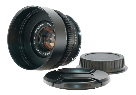 Pentacon Prakticar MC 50mm F1.8 Cine Mod Prime Portrait Lens | Canon EF! - TerPhoto Store