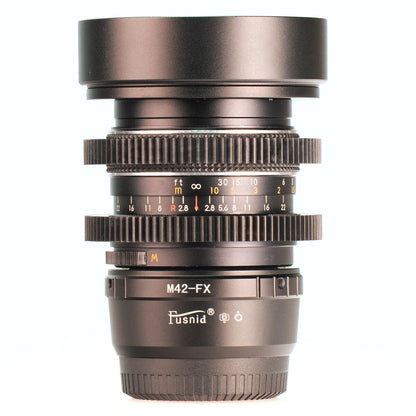 Prinzflex Auto Reflex 35mm F2.8 Cine Mod Prime Wide Lens | Fujifilm X mount! - TerPhoto Store