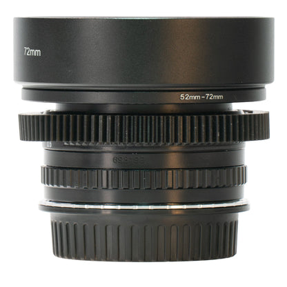 Ricoh Rikenon 50mm F2 Cine Mod Portrait Prime w/ Anamorphic Bokeh | Canon EF! - TerPhoto Store
