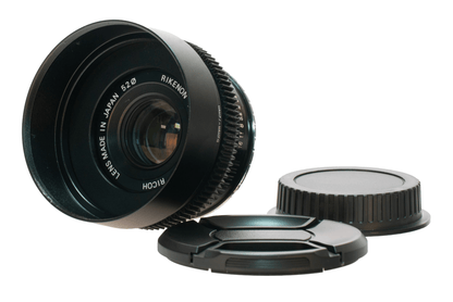 Ricoh Rikenon 50mm F2 Cine Mod Prime w/ Blue Anamorphic Bokeh & Flare | Canon EF - TerPhoto Store