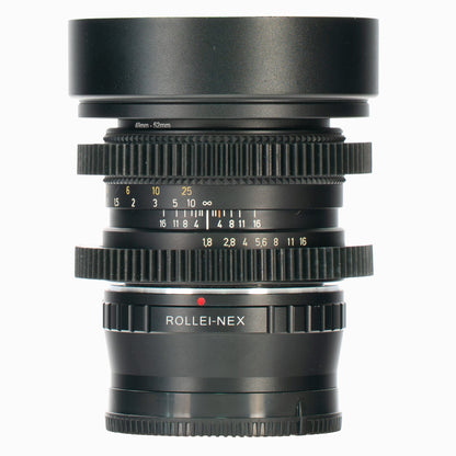 Rollei - HFT Planar 50mm F1.8 Vintage Cine Mod Prime Portrait Lens | Sony E - mount! - TerPhoto Store
