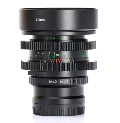 Sirius MC Automatic 28mm F2.8 Macro Cine Mod Wide - Angle Prime Lens | M4/3 Mount! - TerPhoto Store