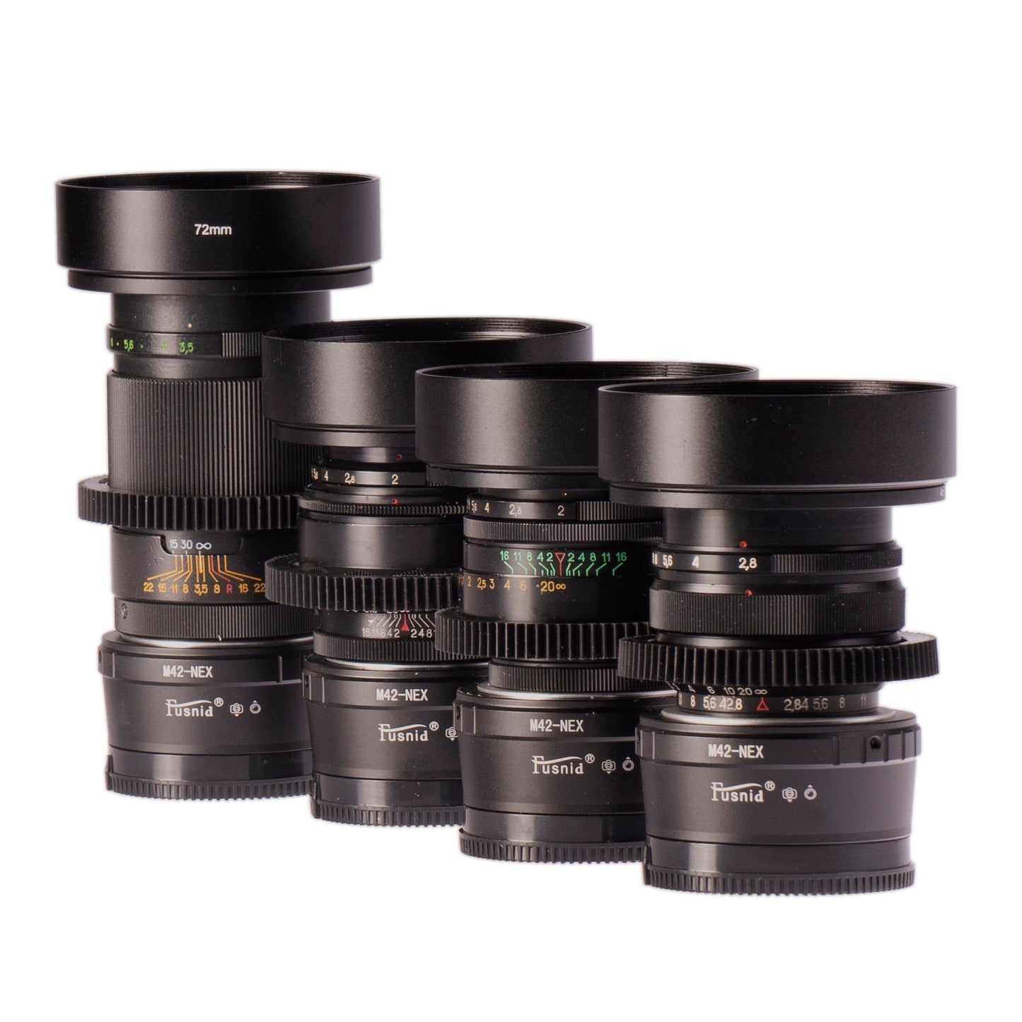 Soviet 37/58/85/135mm Cine Mod Lenses Set w/ Case | Sony E - mount | US Warehouse! - TerPhoto Store