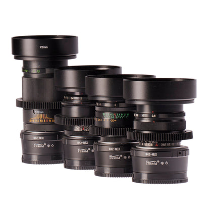 Soviet 37/58/85/135mm Cine Mod Lenses Set w/ Case | Sony E - mount | US Warehouse! - TerPhoto Store
