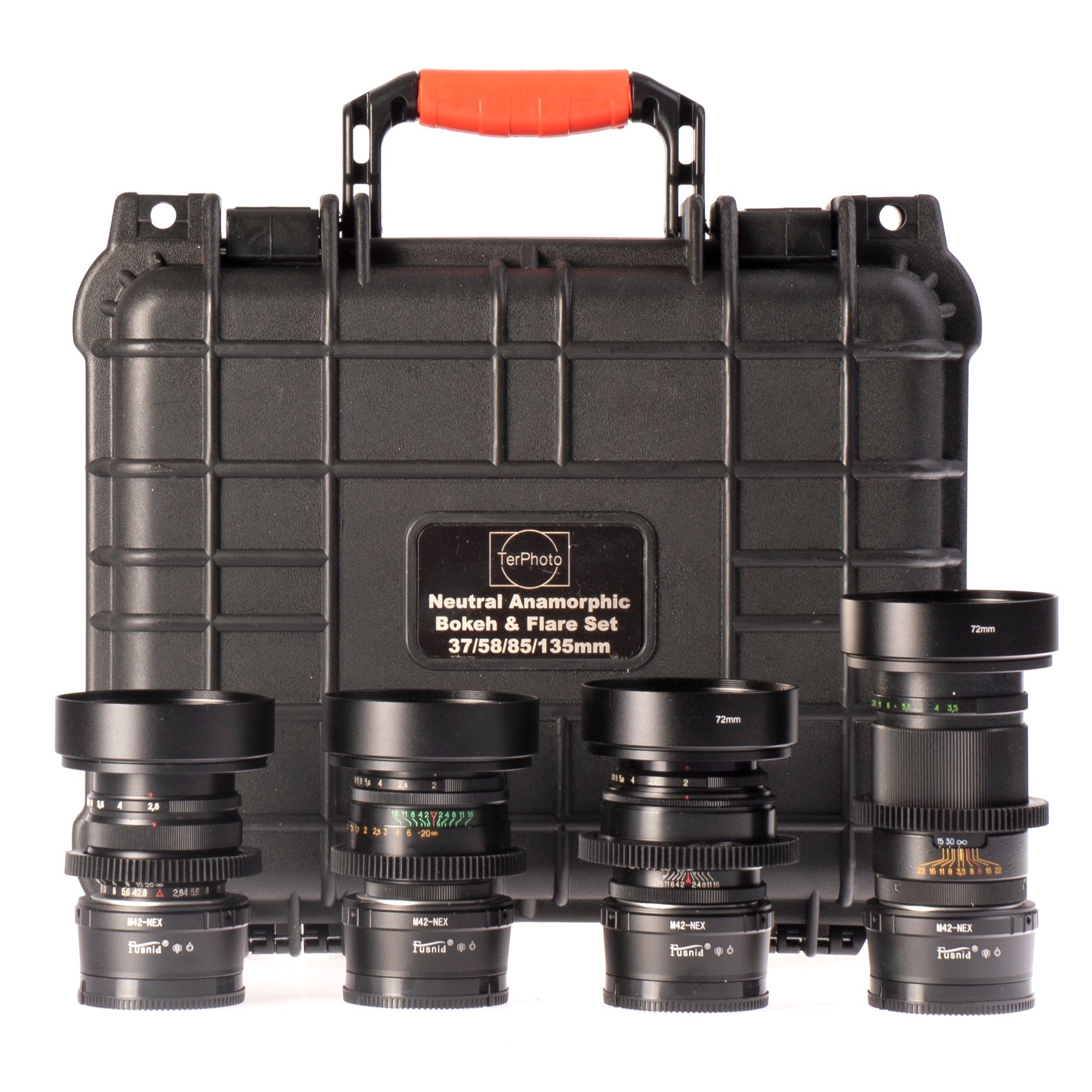 Soviet 37/58/85/135mm Cine Mod Lenses Set w/ Case | Sony E - mount | US Warehouse! - TerPhoto Store