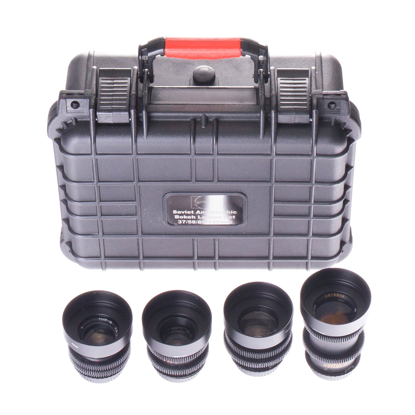 Soviet 37/58/85/135mm Cine Mod Set w/ Anamorphic Bokeh & Blue Flare | Canon EF! - TerPhoto Store