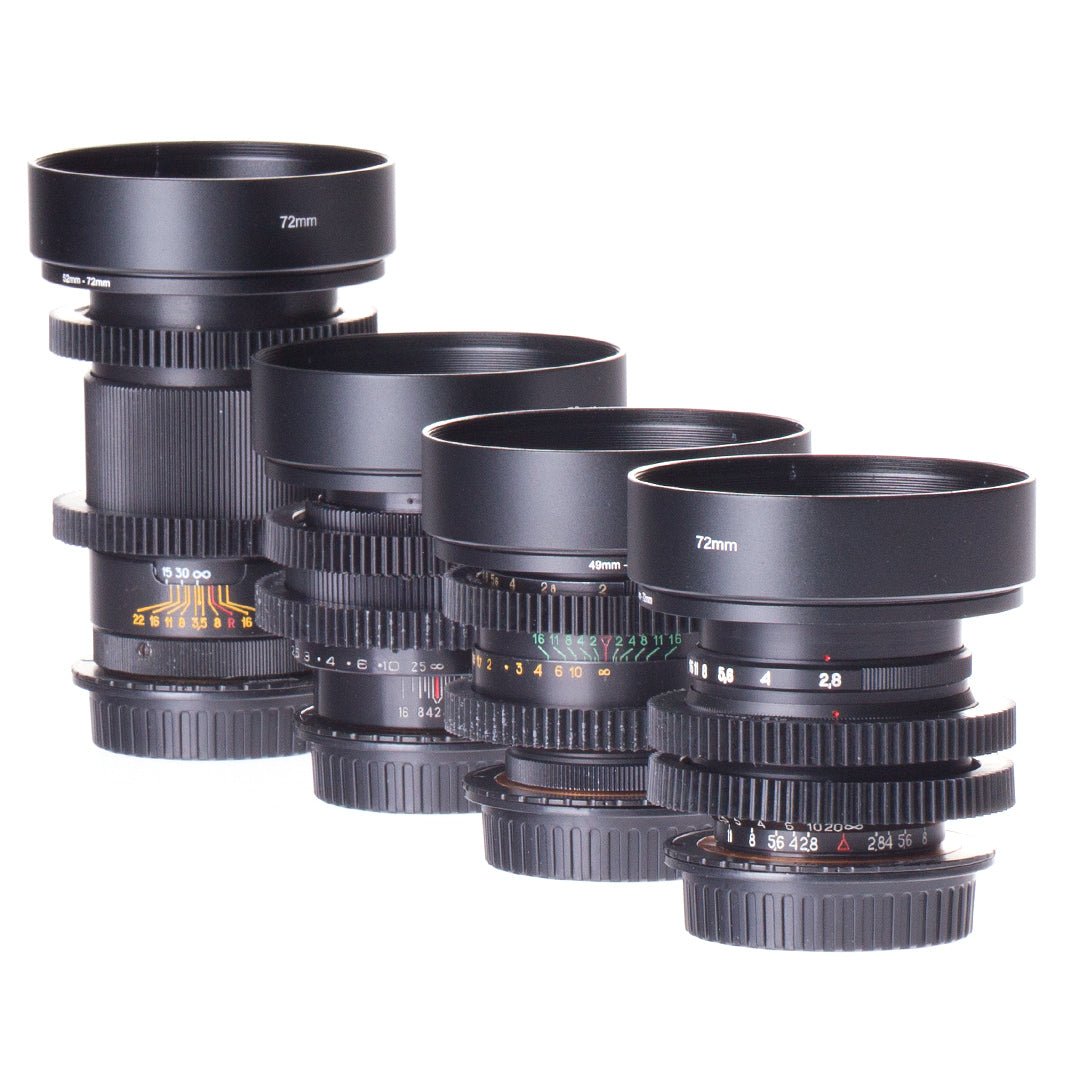 Soviet 37/58/85/135mm Cine Mod Set w/ Anamorphic Bokeh & Blue Flare | Canon EF! - TerPhoto Store