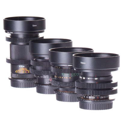 Soviet 37/58/85/135mm Cine Mod Set w/ Anamorphic Bokeh & Blue Flare | Canon EF! - TerPhoto Store