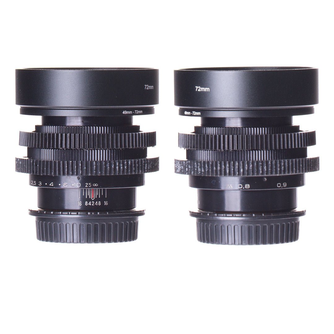 Soviet 37/58/85/135mm Cine Mod Set w/ Anamorphic Bokeh & Blue Flare | Canon EF! - TerPhoto Store