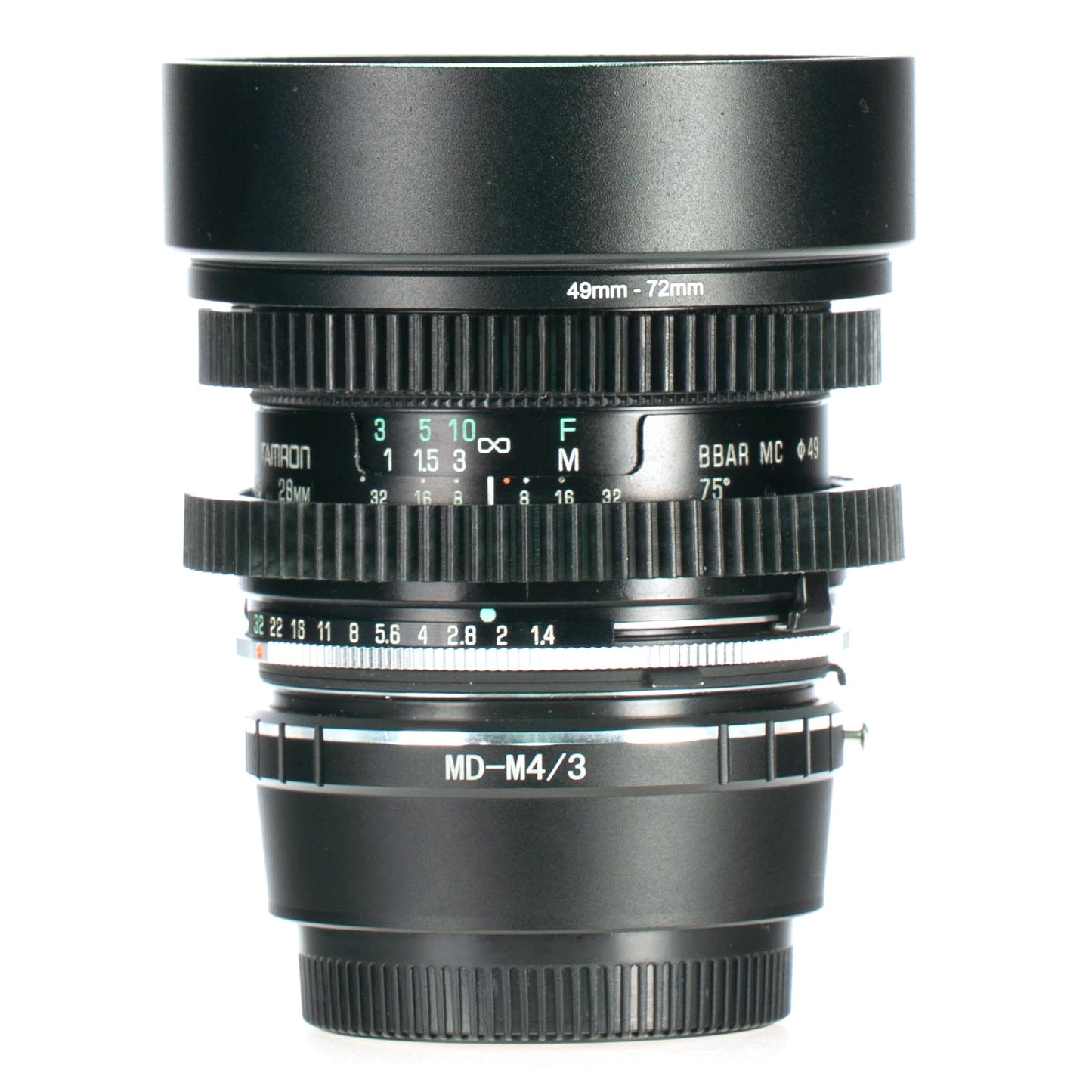 Tamron BBAR MC 28mm F2.5 Cine Mod Wide Angle Prime Lens | M4/3! - TerPhoto Store