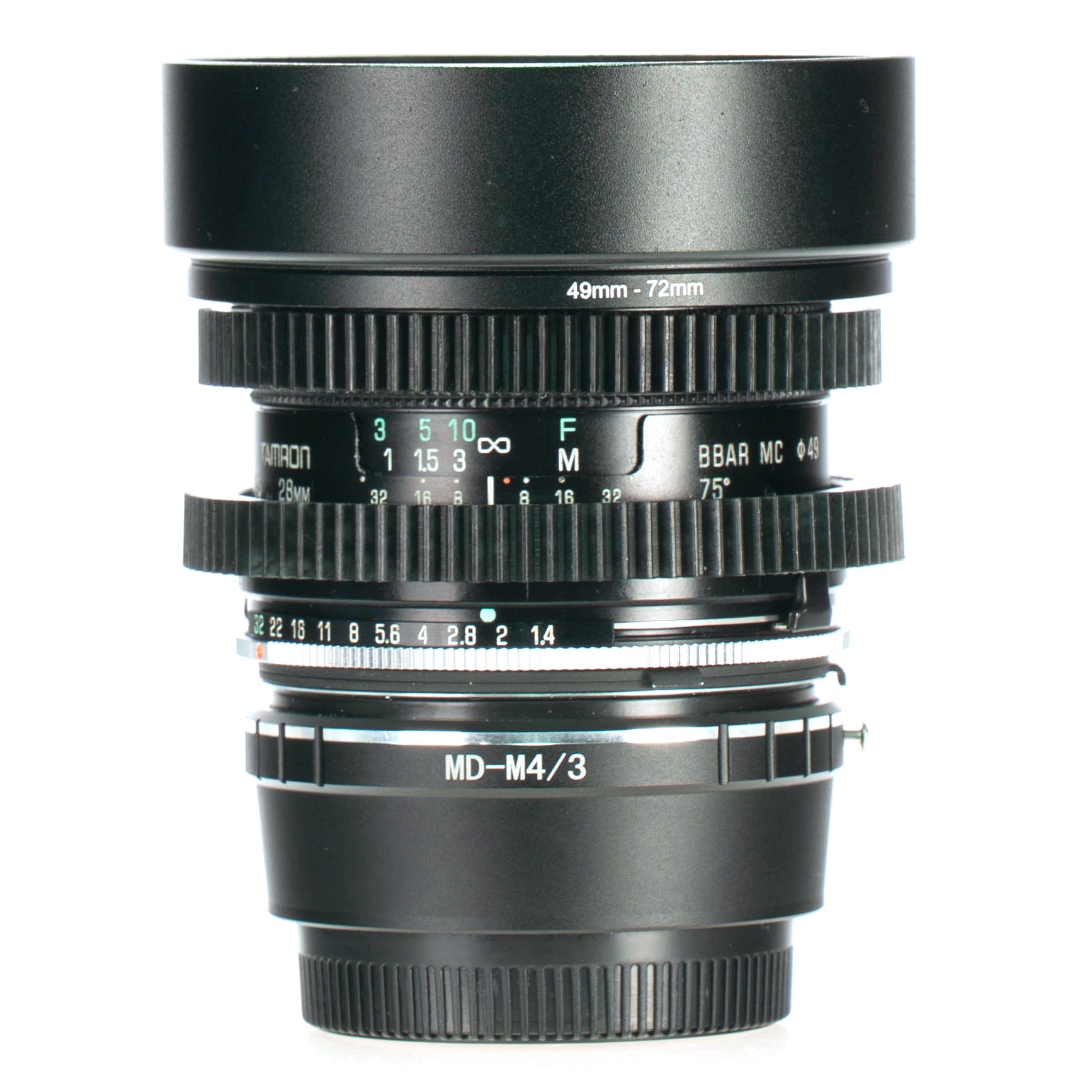 Tamron BBAR MC 28mm F2.5 Cine Mod Wide Angle Prime Lens | M4/3! - TerPhoto Store