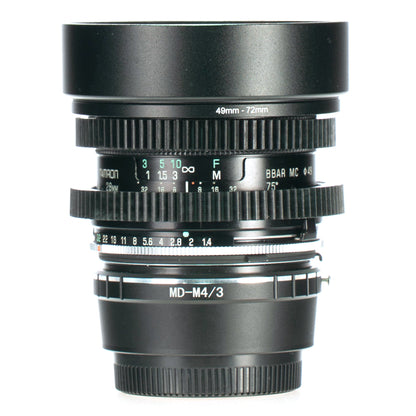 Tamron BBAR MC 28mm F2.5 Cine Mod Wide Angle Prime Lens | M4/3! - TerPhoto Store