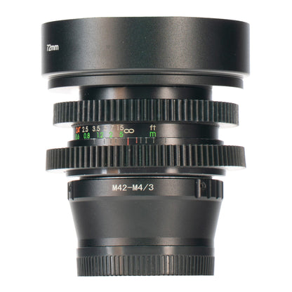 Topman MC 28mm F2.8 Cine Mod Wide Angle Prime Lens For Filmmaking | M4/3! - TerPhoto Store