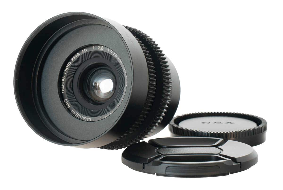 Toshiba Tosner MC 28mm F2.8 Cine Mod Prime w/ Anamorphic Bokeh | Sony E-mount! - TerPhoto Store