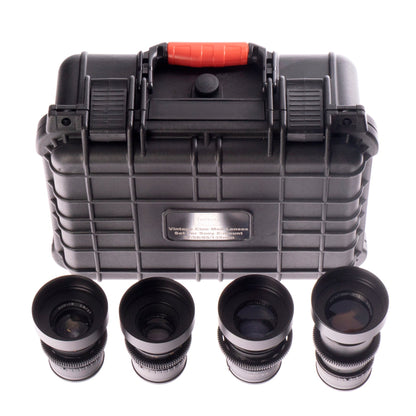 Vintage 37/58/85/135mm Cine Mod Prime Lenses Set For Sony E - mount w/ Case! - TerPhoto Store