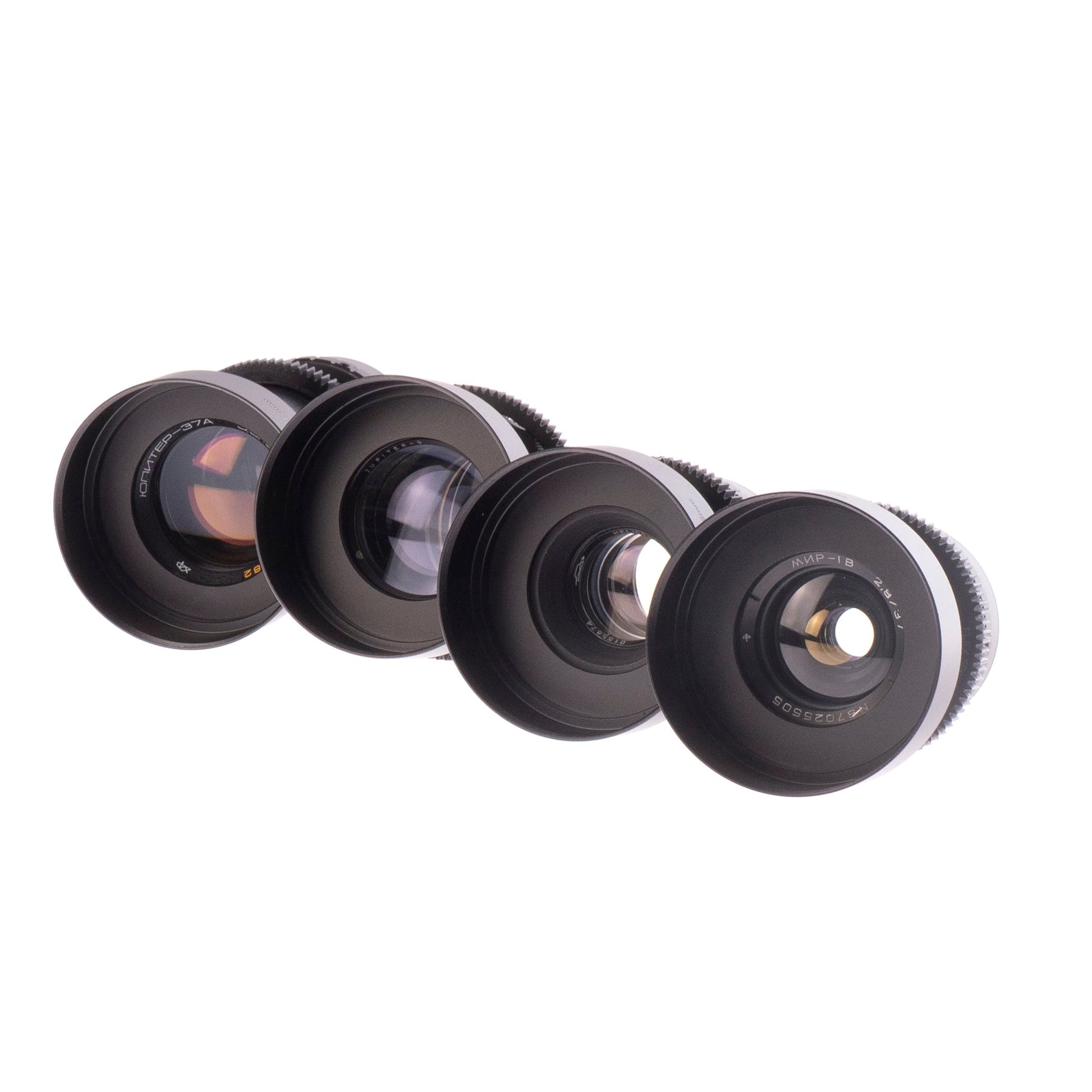 Vintage 37/58/85/135mm Cine Mod Prime Lenses Set For Sony E - mount w/ Case! - TerPhoto Store