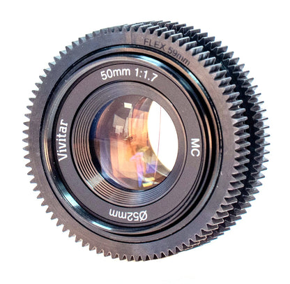 Vivitar 50mm F1.7 Cine Mod Lens w/ Anamorphic Bokeh & Orange Flare For Canon EF! - TerPhoto Store