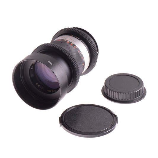 Vivitar Auto 135mm F2.8 Cine Mod Telephoto Lens w/ Anamorphic Bokeh | Canon EF! - TerPhoto Store