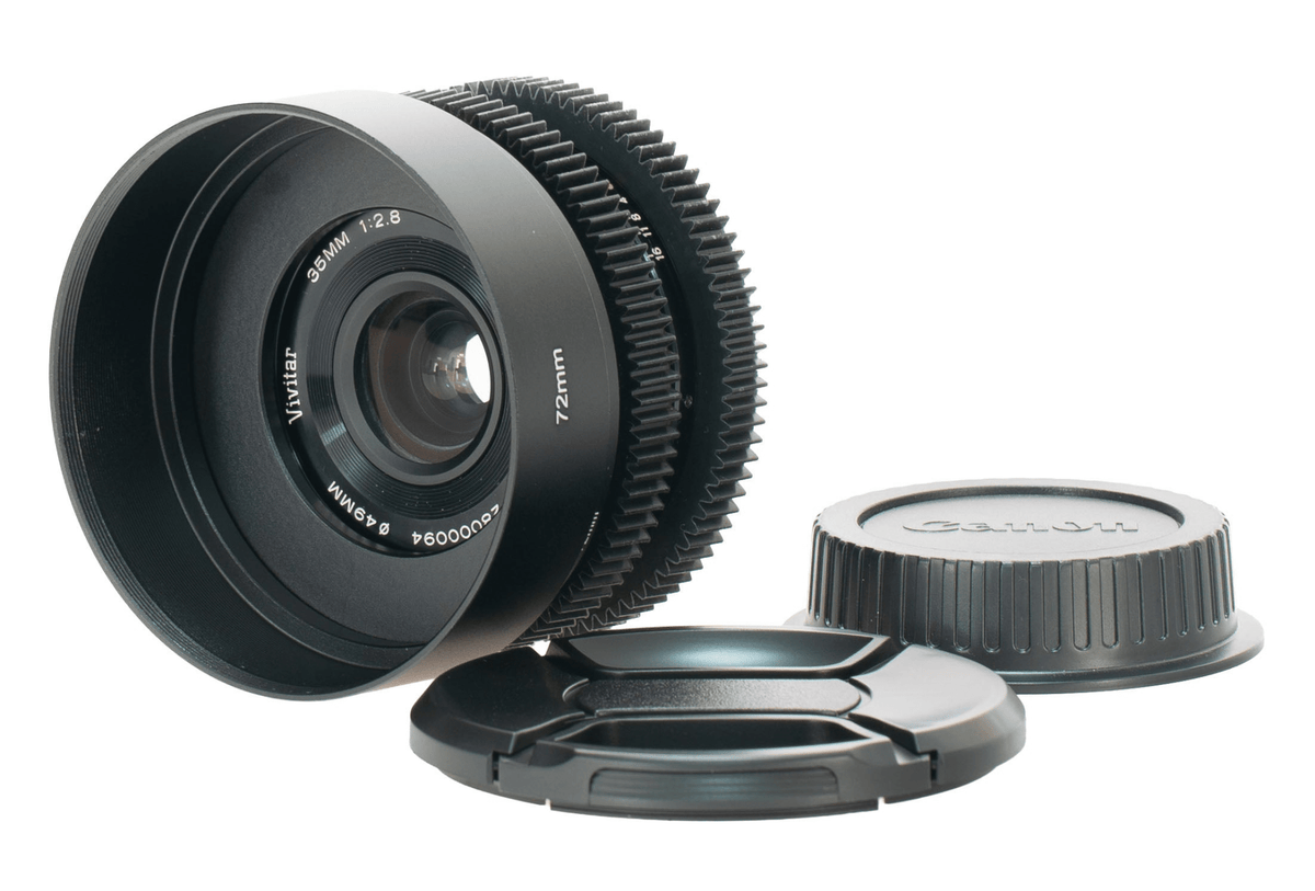 Vivitar Auto Wide-Angle 35mm F2.8 Cine Mod Prime w/ Anamorphic Bokeh | Canon EF! - TerPhoto Store