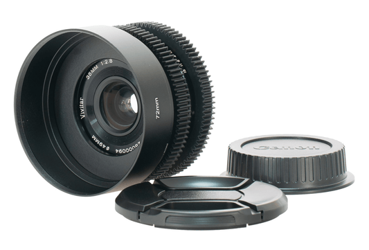 Vivitar Auto Wide-Angle 35mm F2.8 Cine Mod Prime w/ Anamorphic Bokeh | Canon EF! - TerPhoto Store