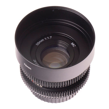 Vivitar MC 50mm F1.7 Cine Mod Prime Portrait Lens Lens | Canon EF! - TerPhoto Store