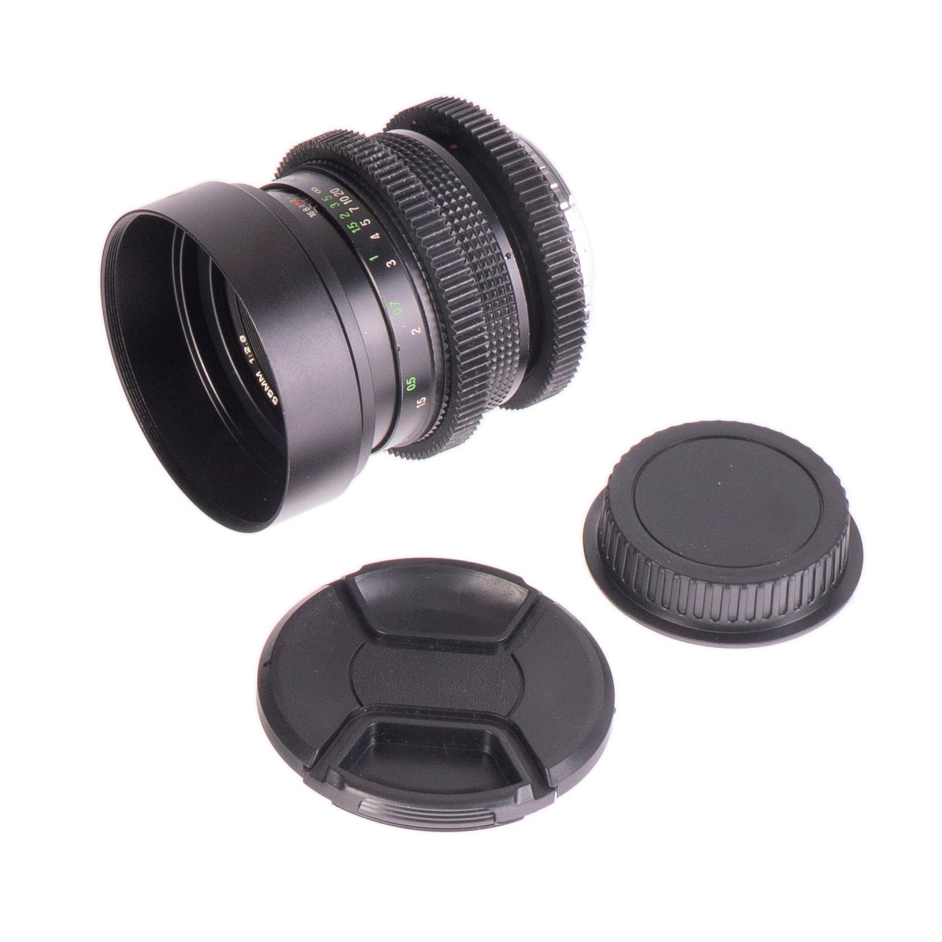 Vivitar MC Macro 55mm F2.8 Cine Mod Lens for Canon EF – Sharp & Smooth Focus! - TerPhoto Store