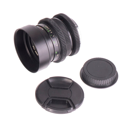 Vivitar MC Macro 55mm F2.8 Cine Mod Lens for Canon EF – Sharp & Smooth Focus! - TerPhoto Store