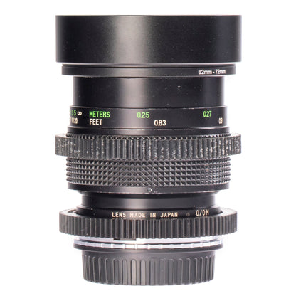 Vivitar MC Macro 55mm F2.8 Cine Mod Lens for Canon EF – Sharp & Smooth Focus! - TerPhoto Store