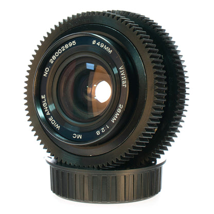Vivitar MC Wide Angle 28mm F2.8 Cine Mod Vintage Wide Angle Lens | Nikon F (Ai)! - TerPhoto Store