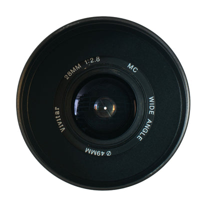 Vivitar Wide Angle MC 28mm F2.8 Cine Mod w/ Anamorphic Bokeh & Flares | Canon EF - TerPhoto Store