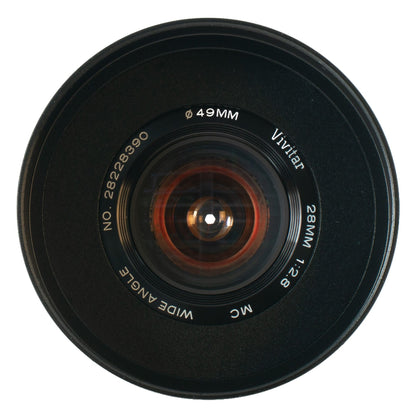 Vivitar Wide-Angle MC 28mm F2.8 w/ Orange Anamorphic Bokeh & Flare | Sony E! - TerPhoto Store