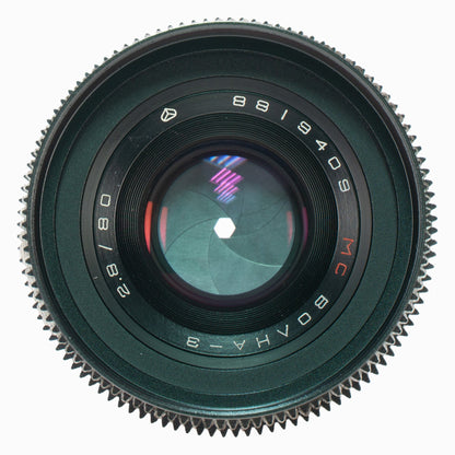 Volna - 3 MC 80mm F2.8 Cine Mod Biometar Copy Serviced Lens For Canon EF Mount! - TerPhoto Store
